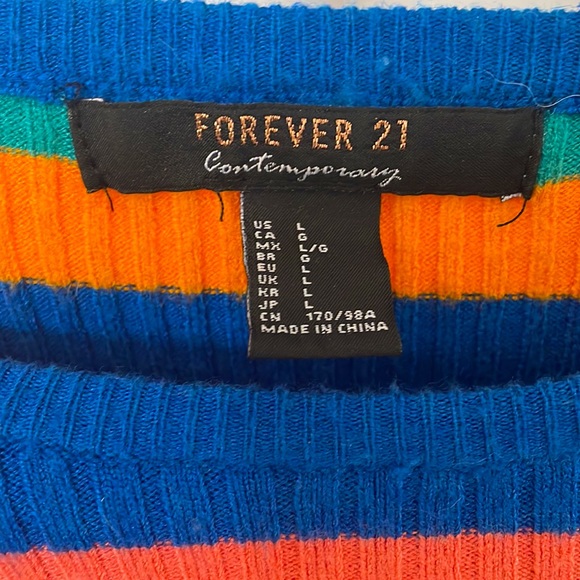 Rainbow Form Fitting Sweater - Picture 2 of 3